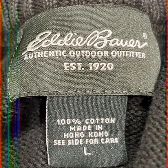 Eddie Bauer Quarter Zip Sweater - Picture 2 of 6
